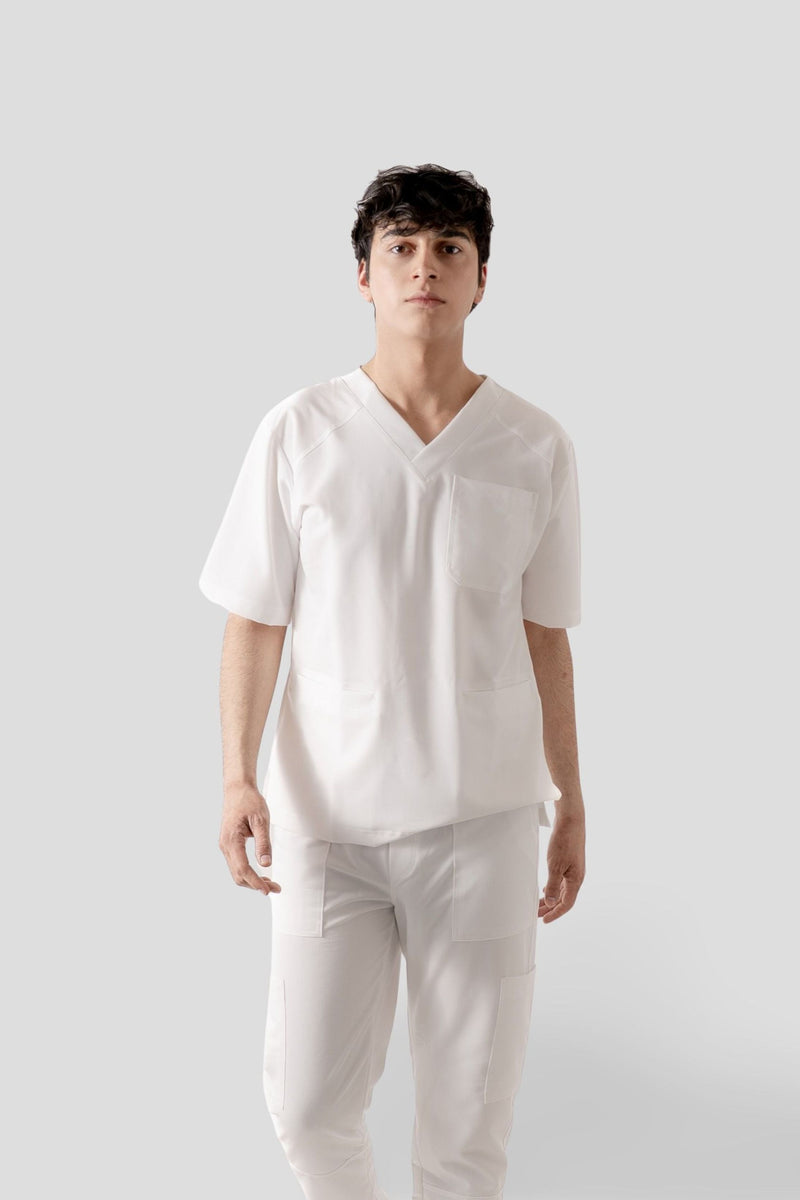 Conjunto Clásico Hombre — Blanco