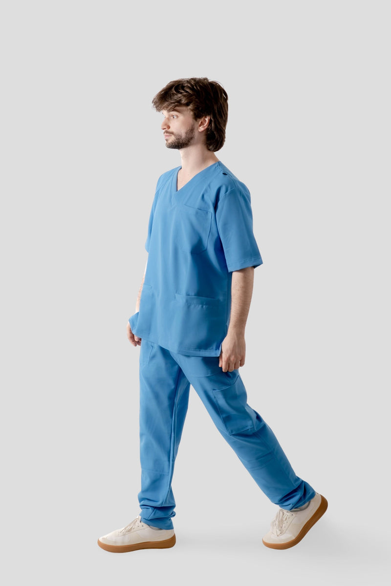 Pantalón Clásico Hombre — Celeste