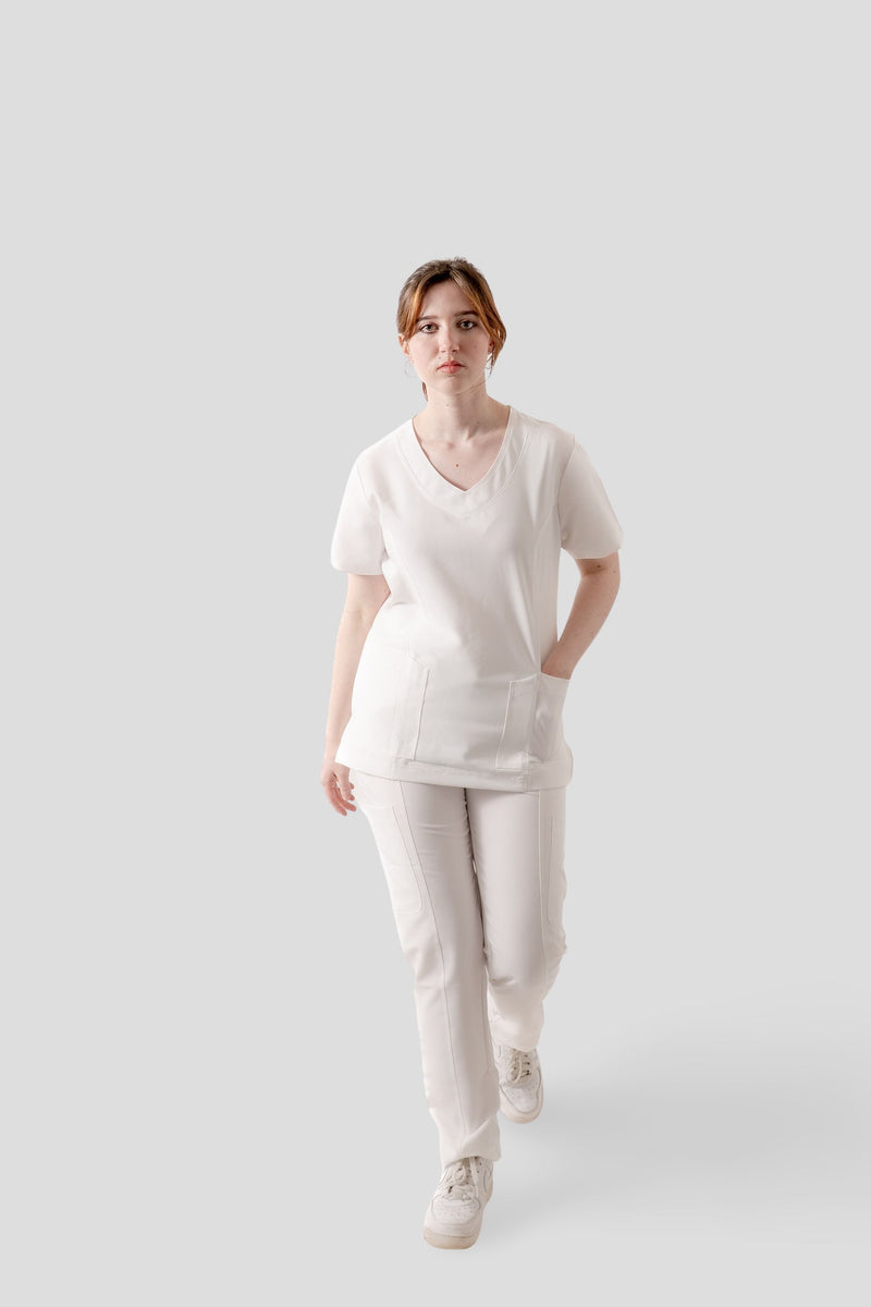 Conjunto Clásico Mujer — Blanco